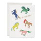 Wild Horses birthday greeting card