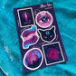 Sticker Spells - Luck, protection, guidance, clarity, witchy stickers