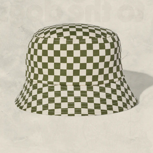 Kids Checkerboard Cactus Bucket Hat