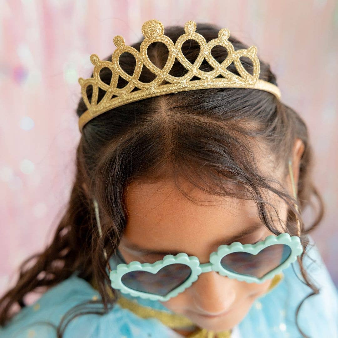 Gold Tiara Headband- Girls Dress Up Headband