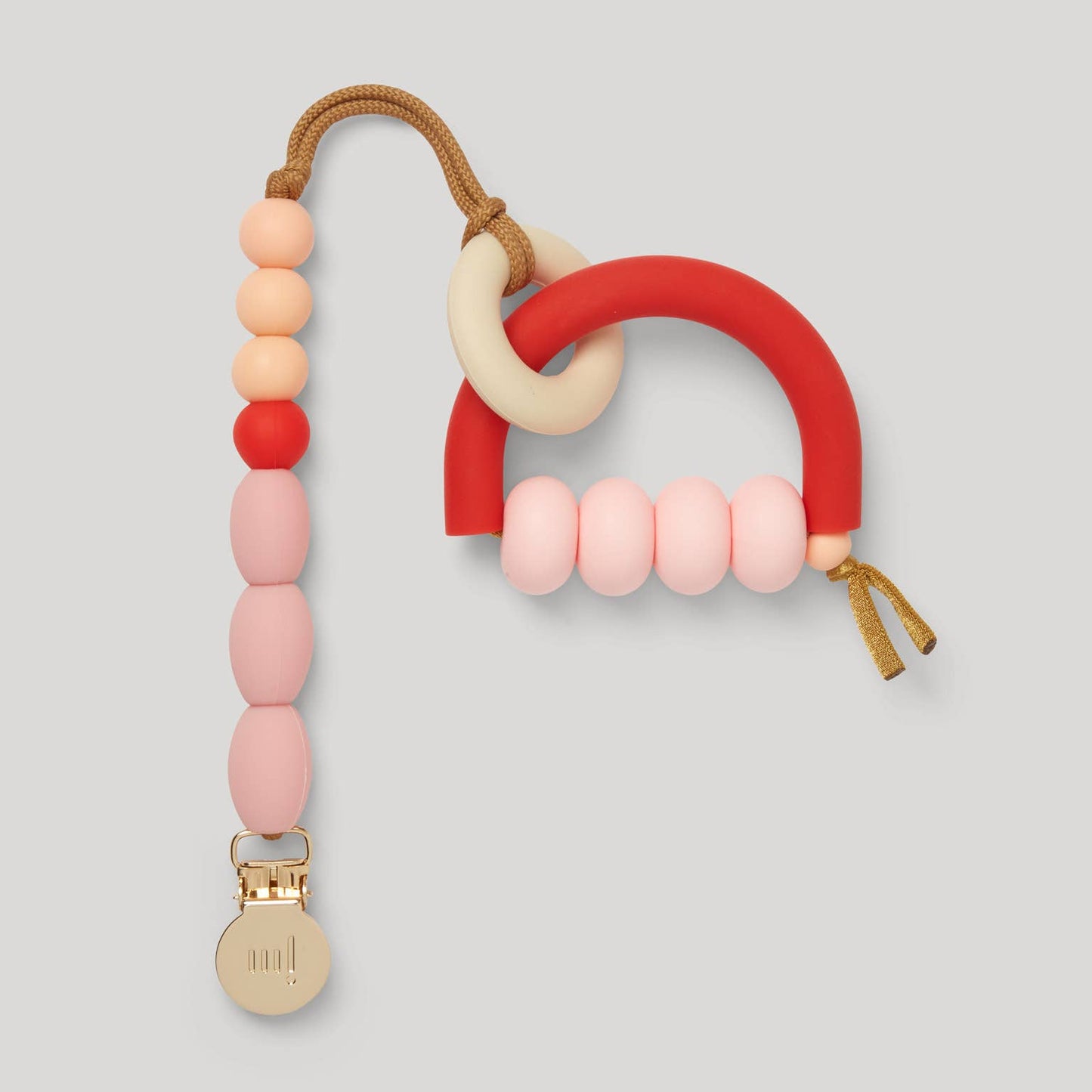 Rose Arch Ring Teether + Clip Set