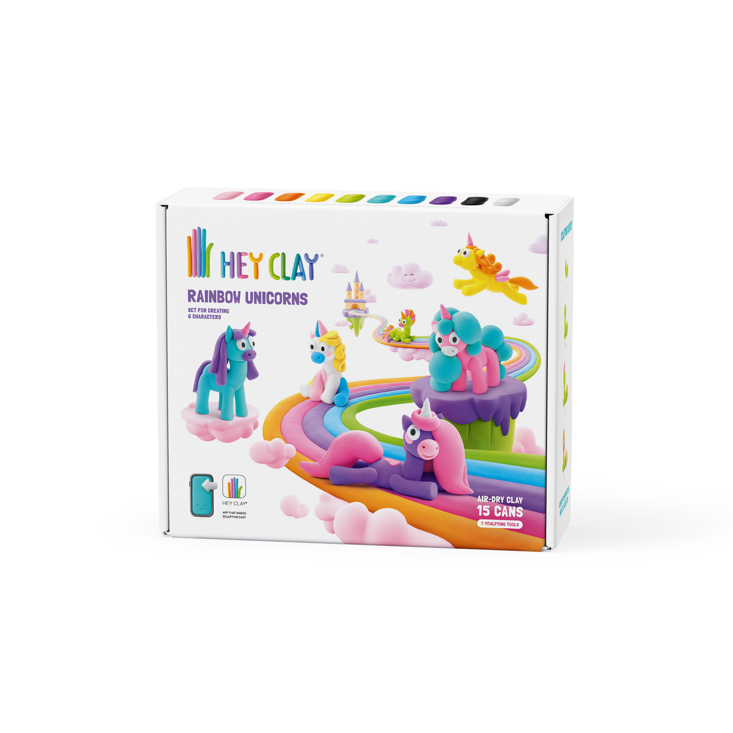 Hey Clay Rainbow Unicorns - NEW