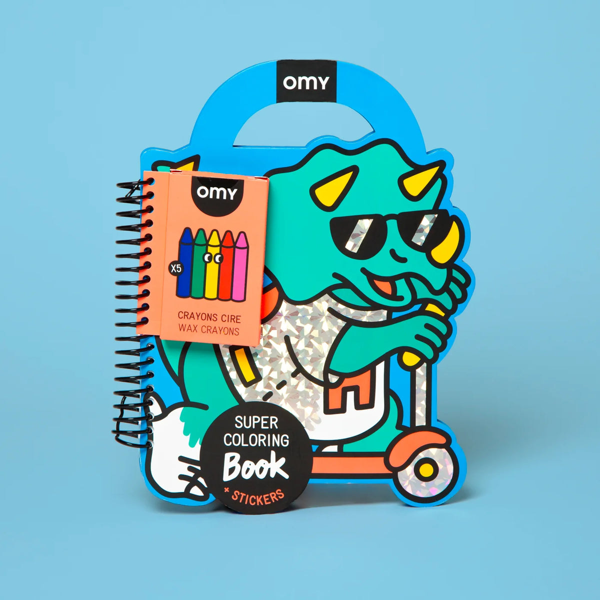 SUPER COLORING & STICKER BOOK DINO