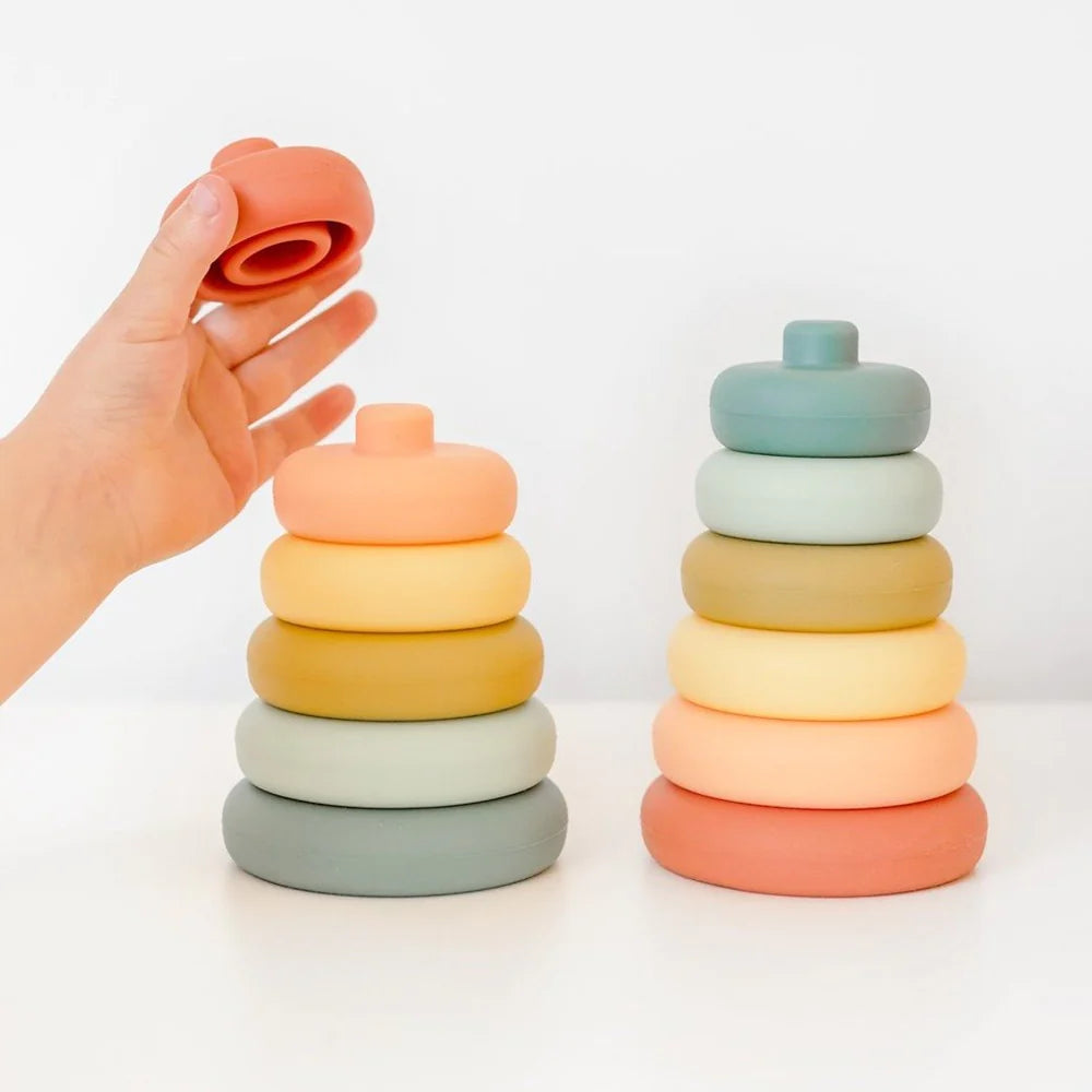 Silicone Stacker Tower- Cherry