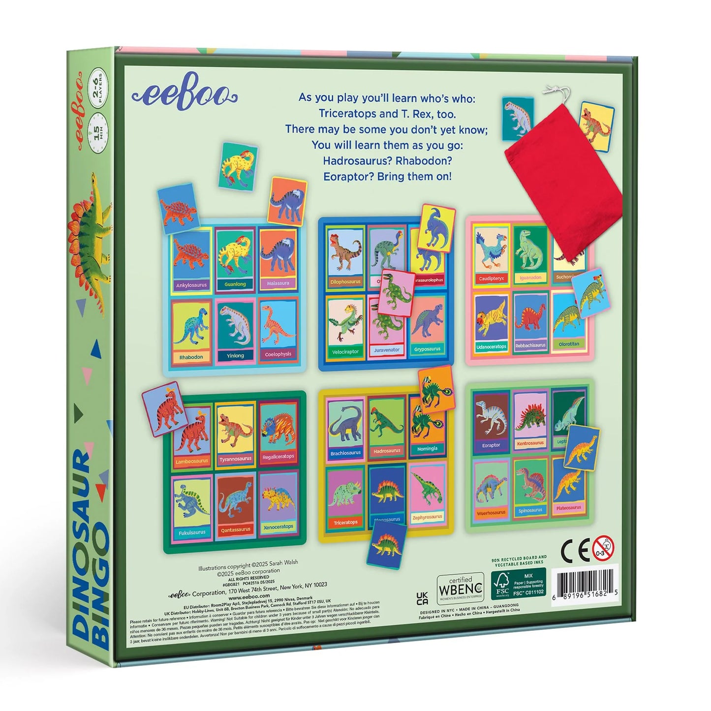 Dinosaur Bingo Game