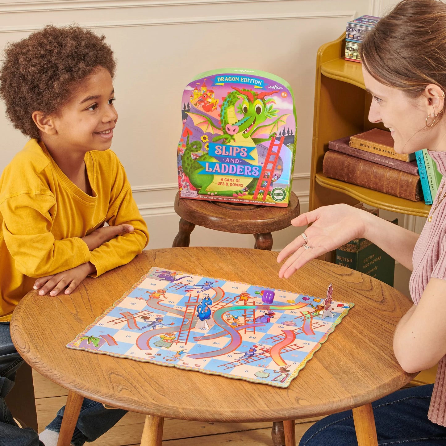 Slips & Ladders Dragon Shaped Game- Dragon Edition