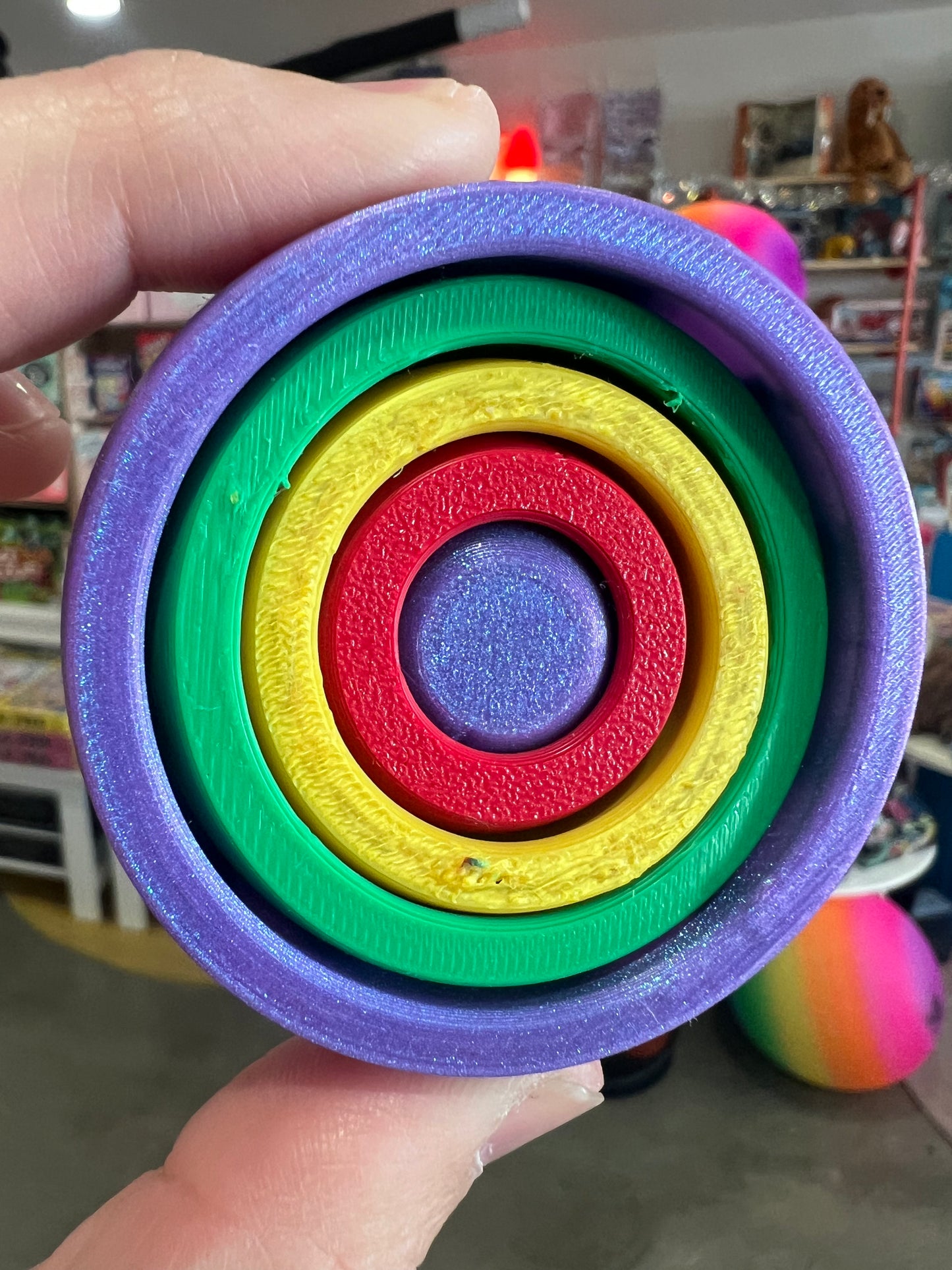 Rainbow Rotating Ring