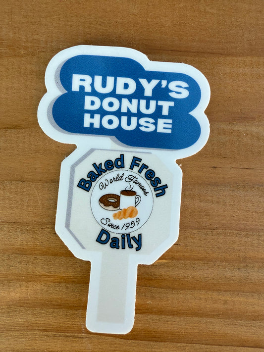 Rudy's Donut House Sticker