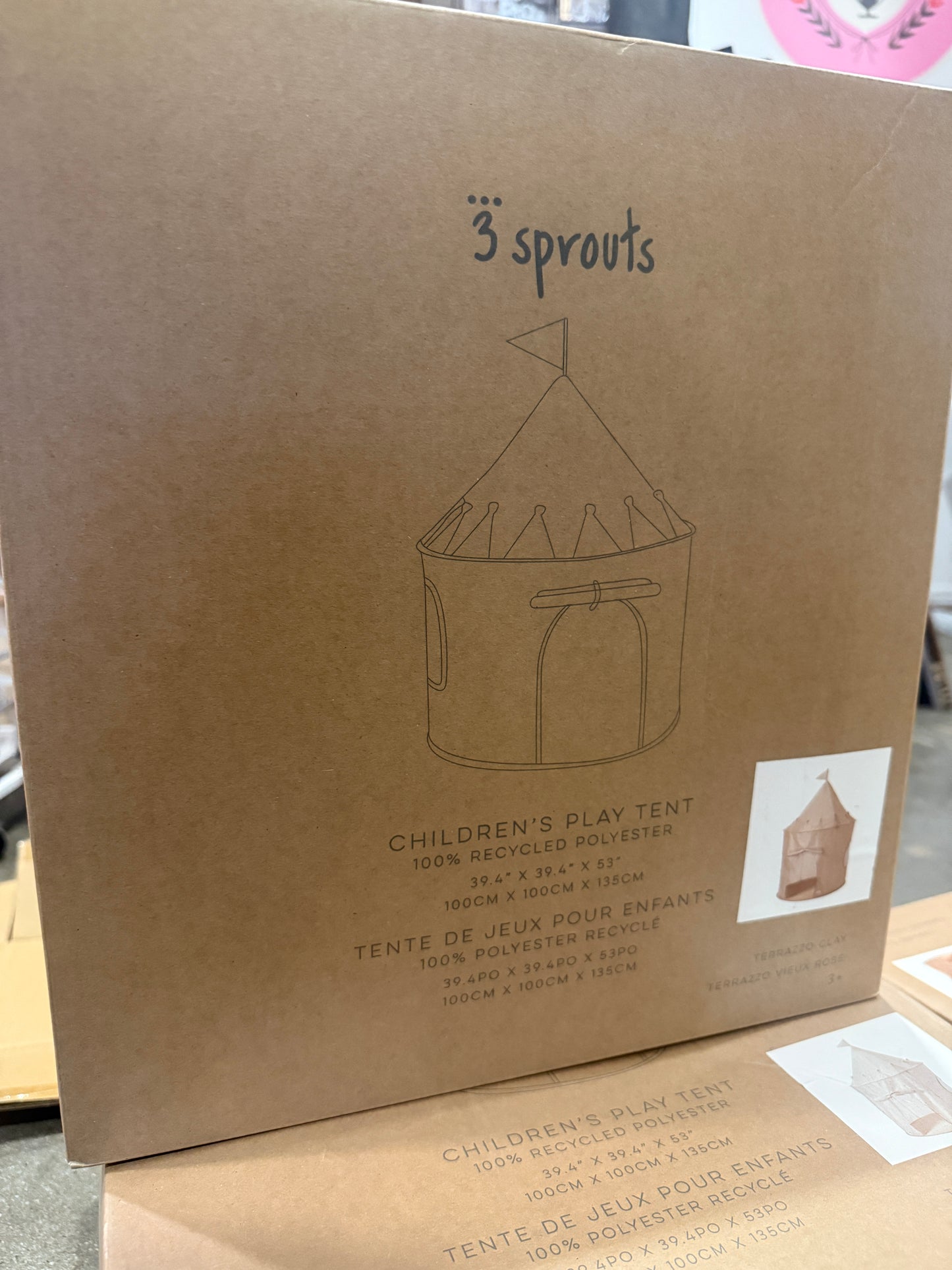 Recycled Fabric Play Tent Castle - Prints