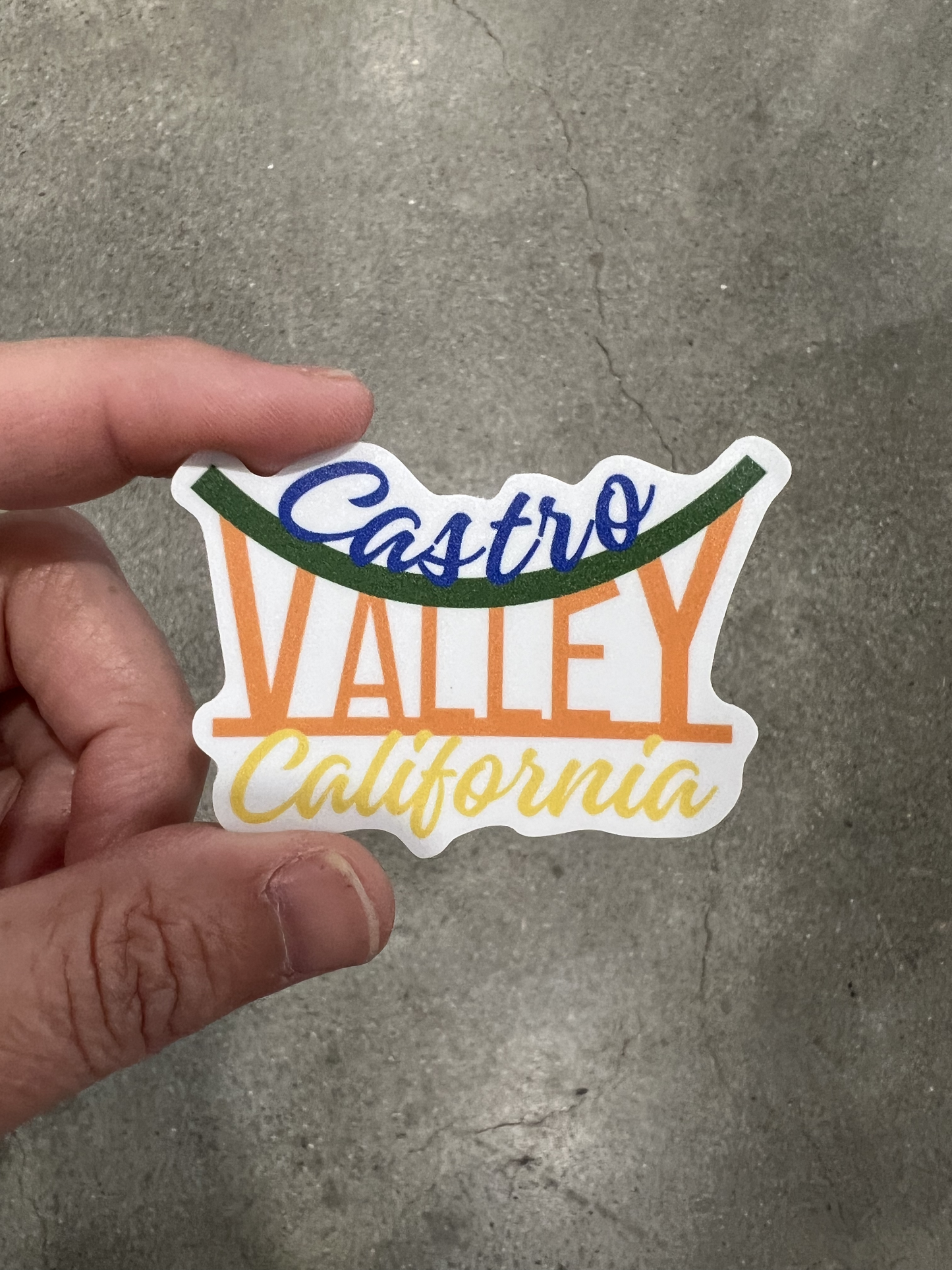 Vintage Castro Valley Sign Sticker