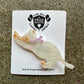 Lucite Cat Hair Clip