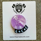 Lucite Crystal Ball Hair Clip