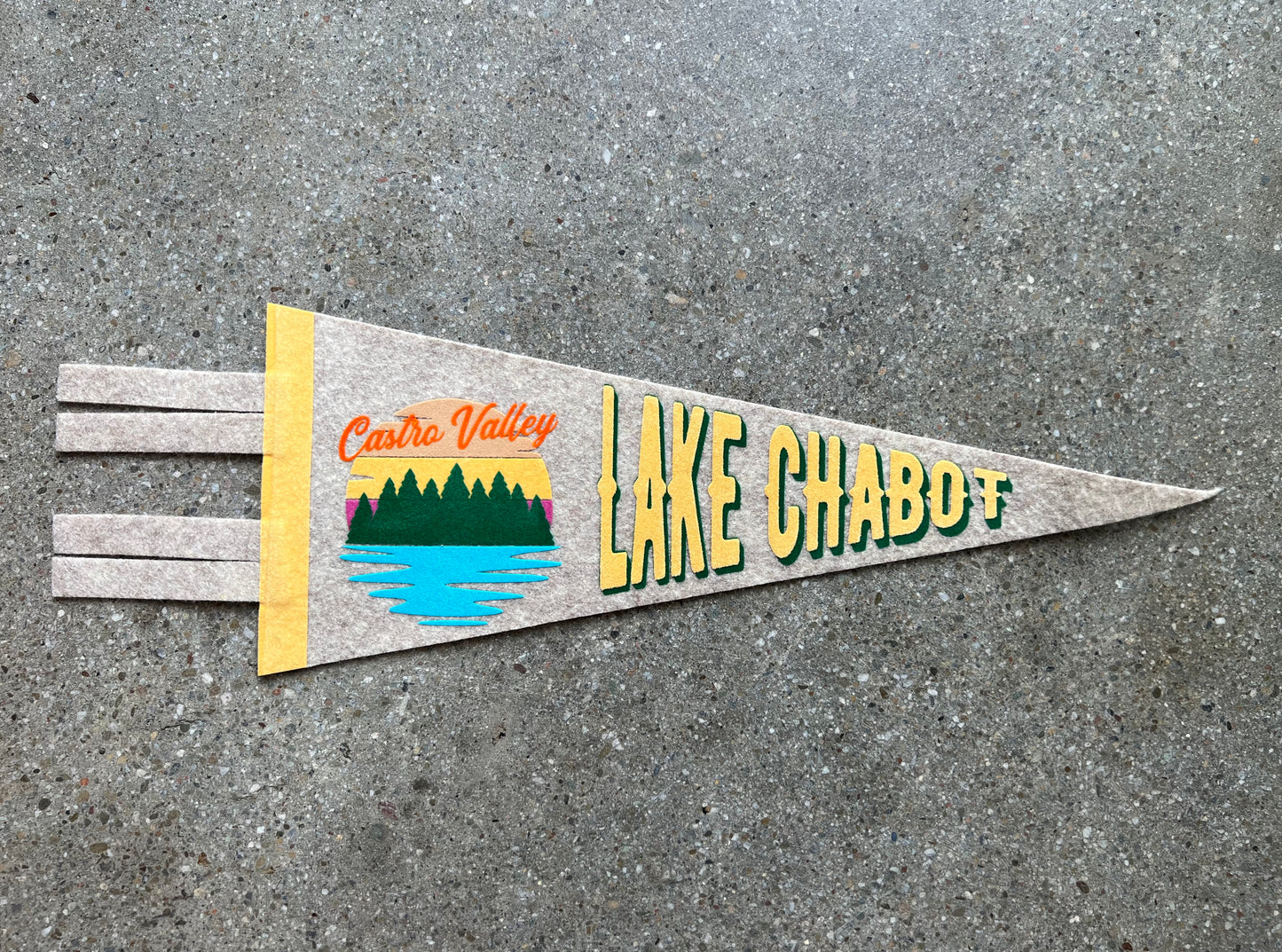 Lake Chabot 5x12 Mini Pennant