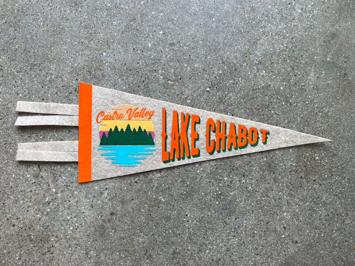 Lake Chabot 5x12 Mini Pennant
