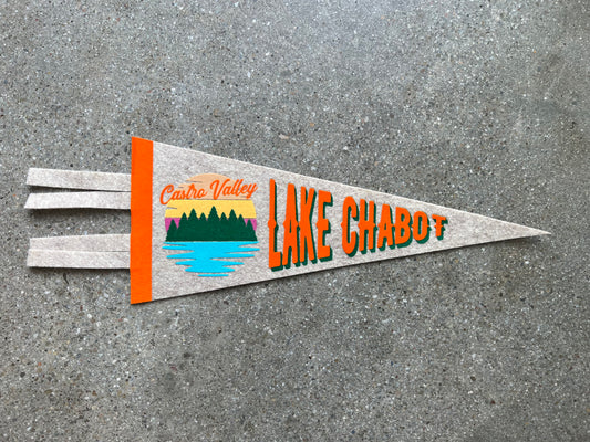 Lake Chabot 5x12 Mini Pennant