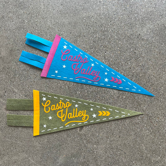 Castro Valley Pennant 9x18