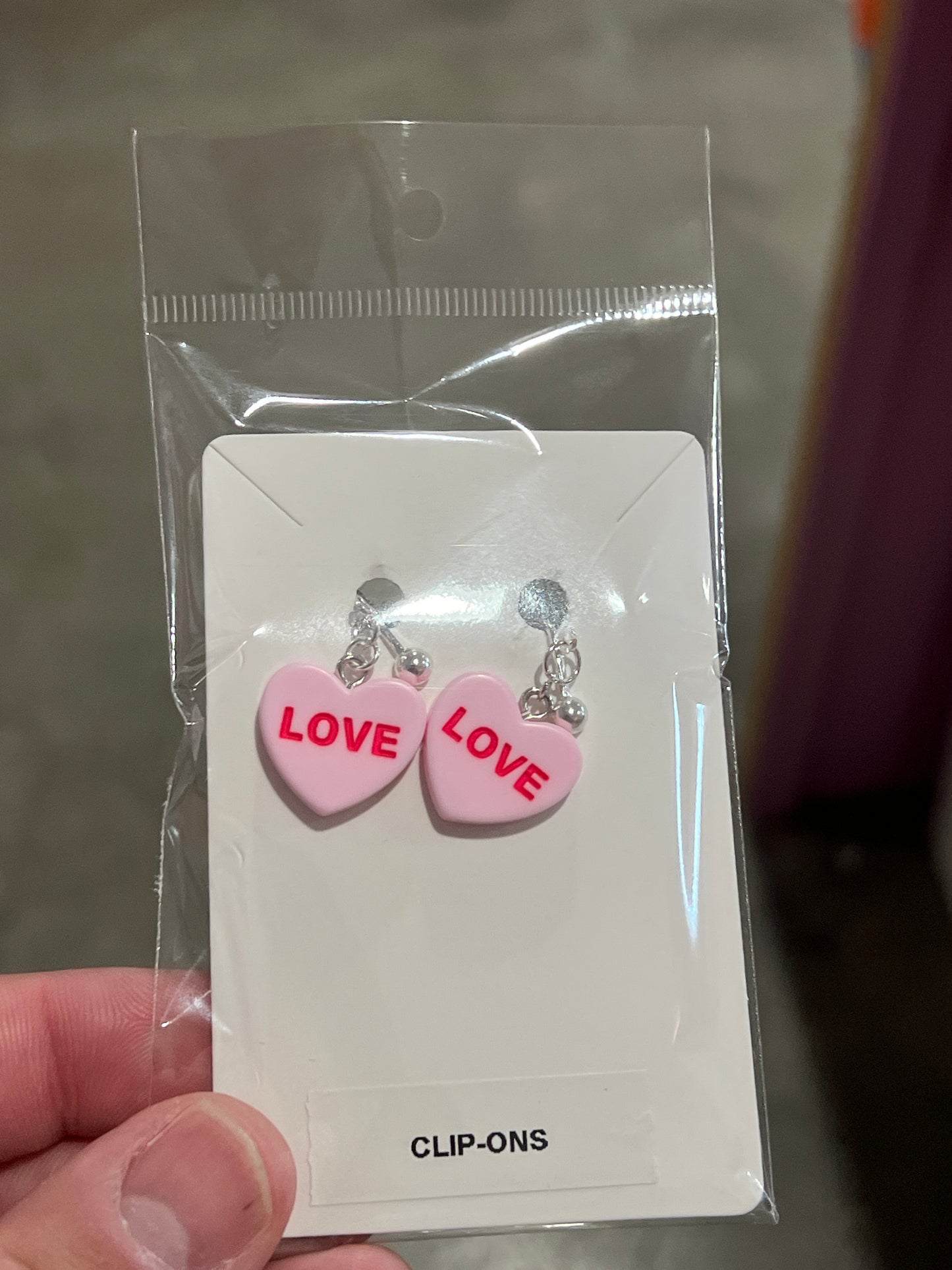 Valentine Clip On Earrings