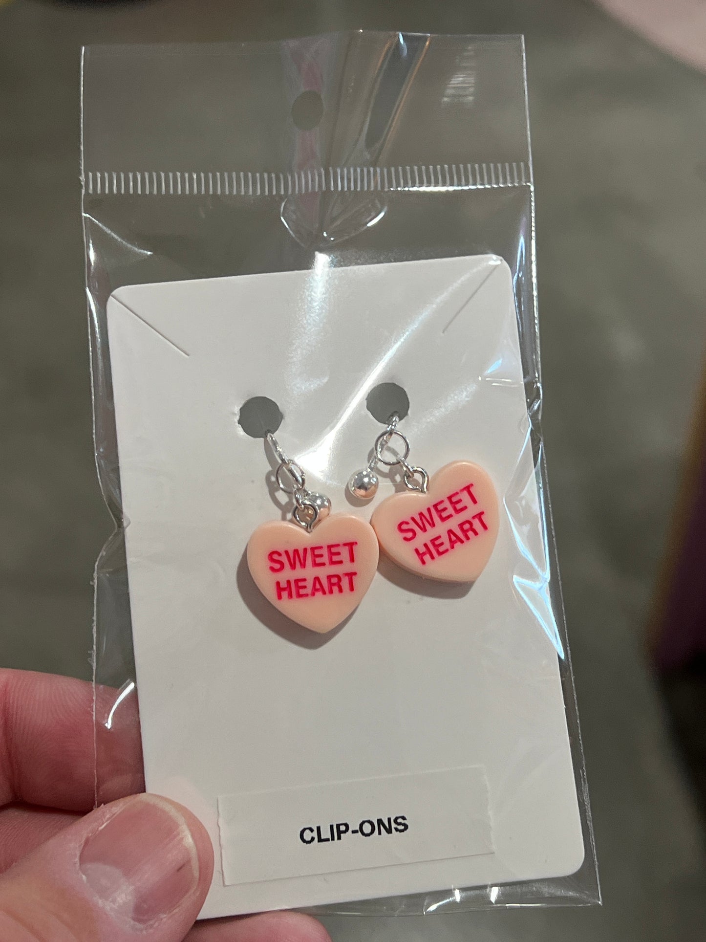Valentine Clip On Earrings