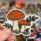 Red Mushroom Sketch Sticker