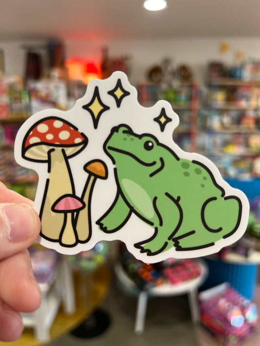 Mushroom Frog Sticker