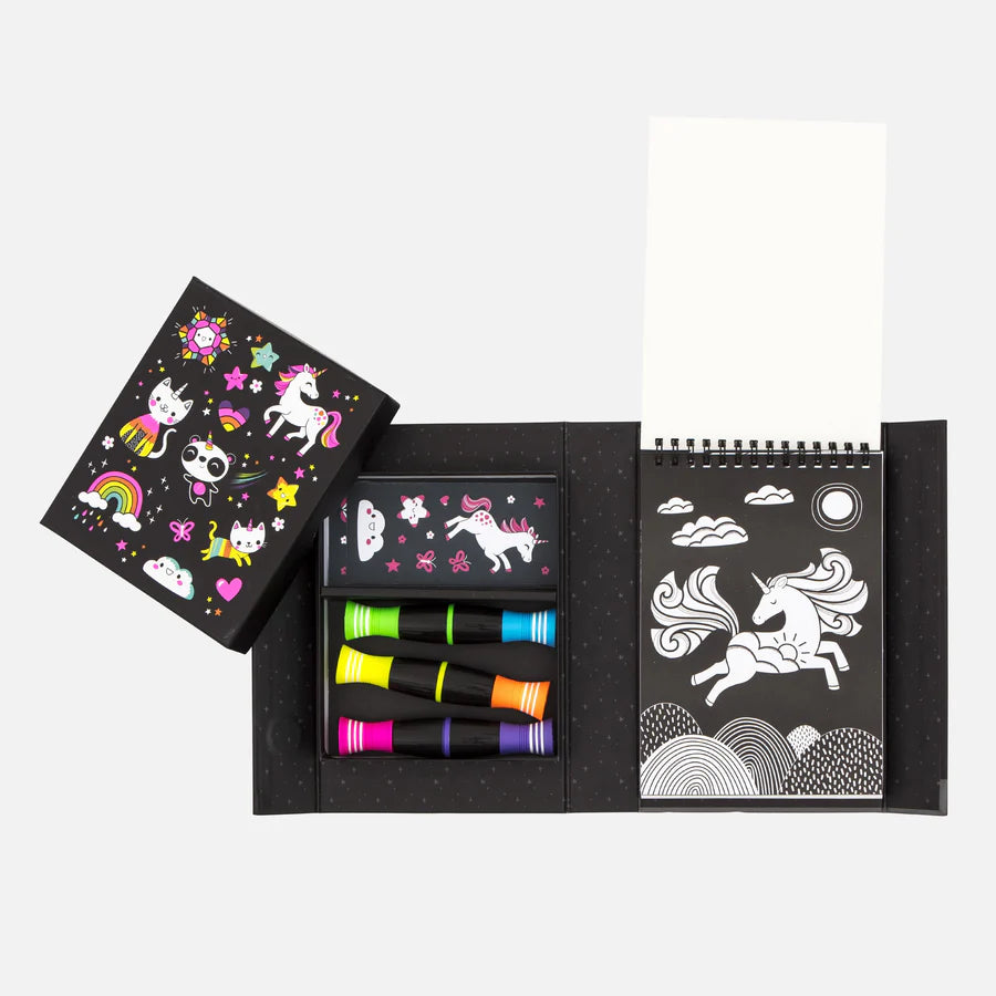 Neon Coloring Set- Unicorns
