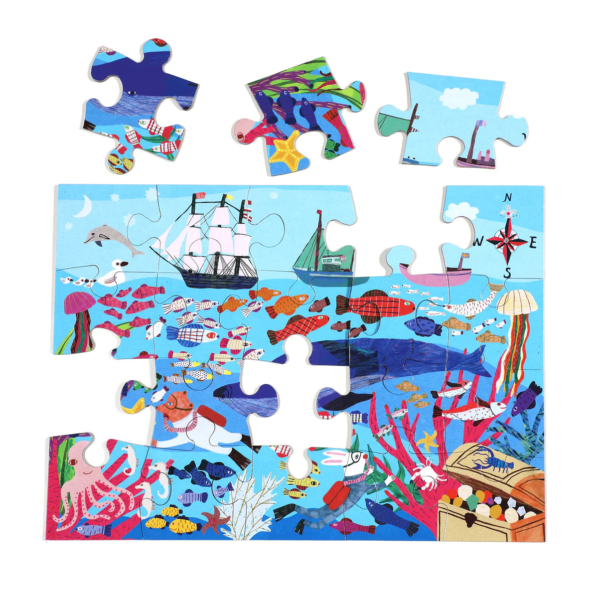 Sea Exploration Ocean 20 Piece BIG Puzzle