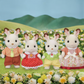 Calico Critter Chocolate Rabbit Family