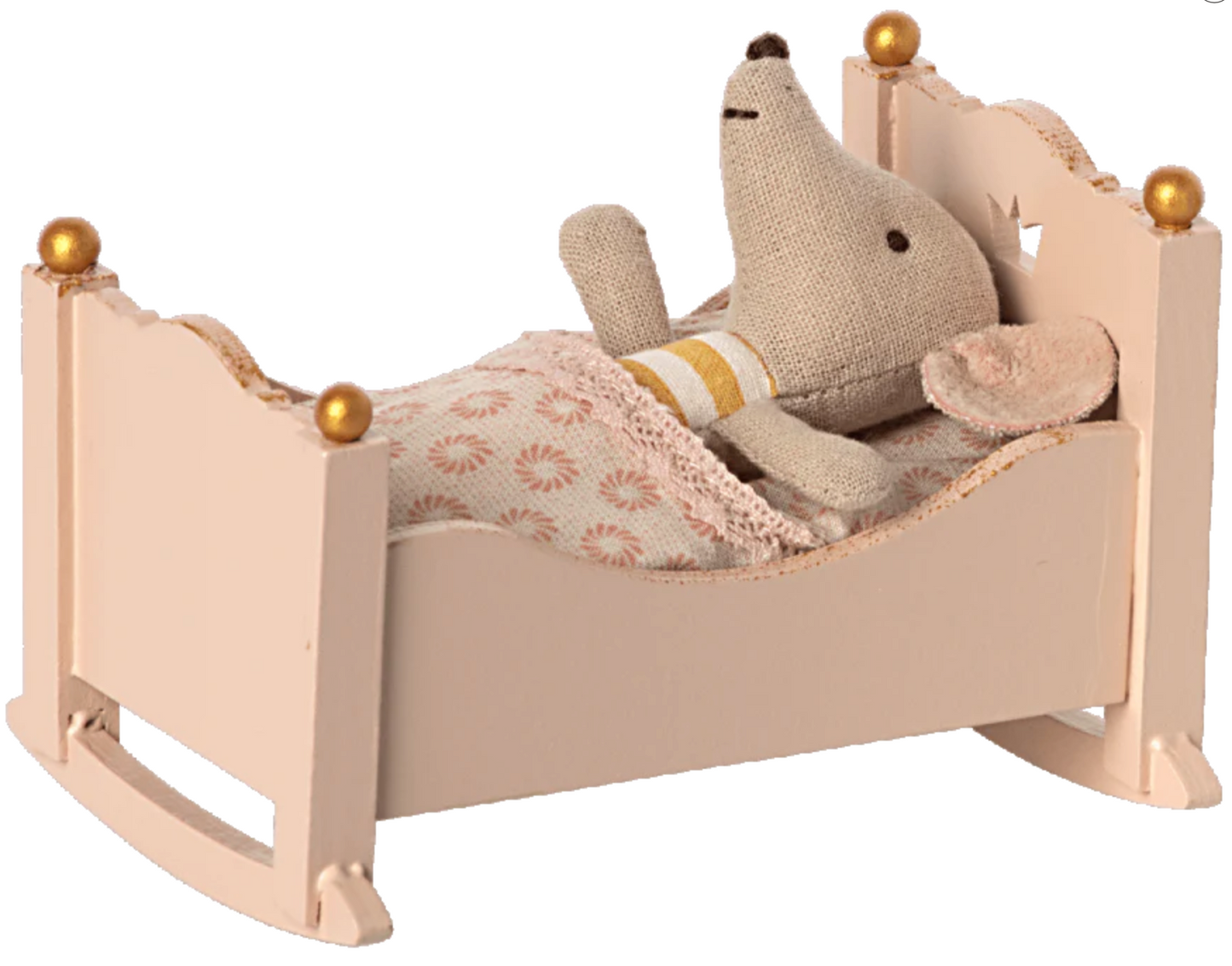 Cradle, Baby Mouse- Rose