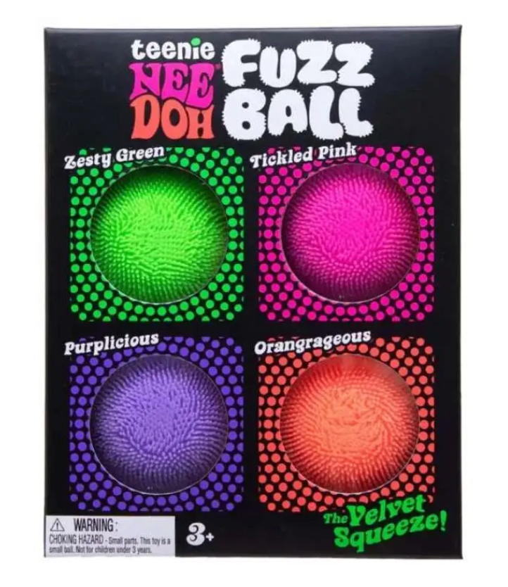 NeeDoh Teenie Fuzz Ball 4-pack