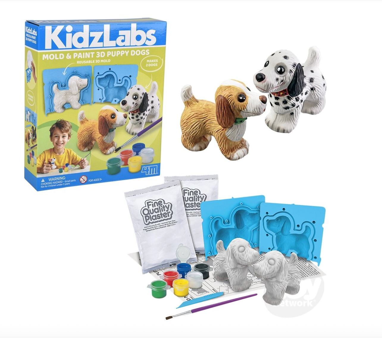 KidzLabs 3D Mould & Paint/Puppy Dogs