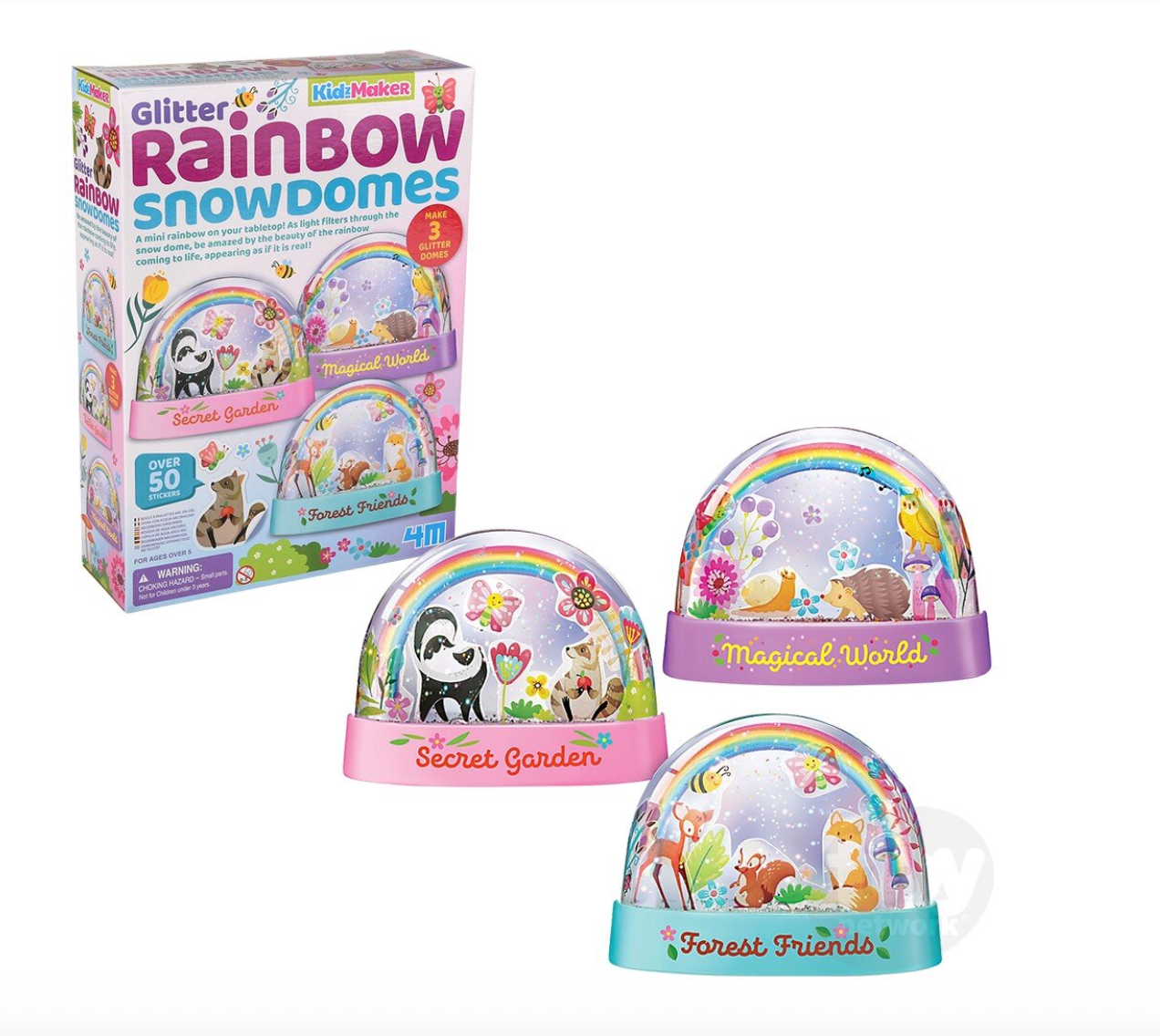 KidzMaker /Glitter Rainbow Snow Domes