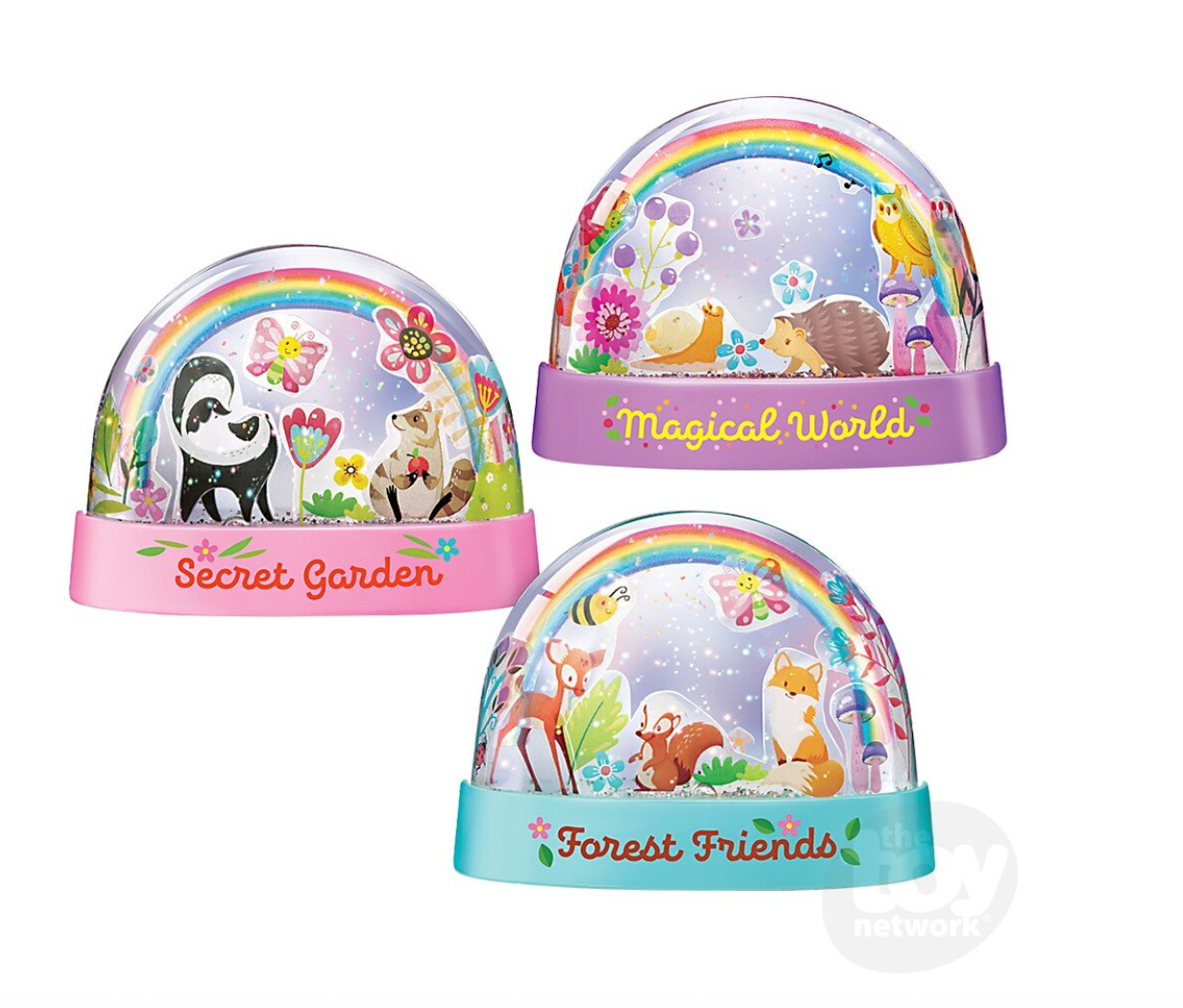KidzMaker /Glitter Rainbow Snow Domes
