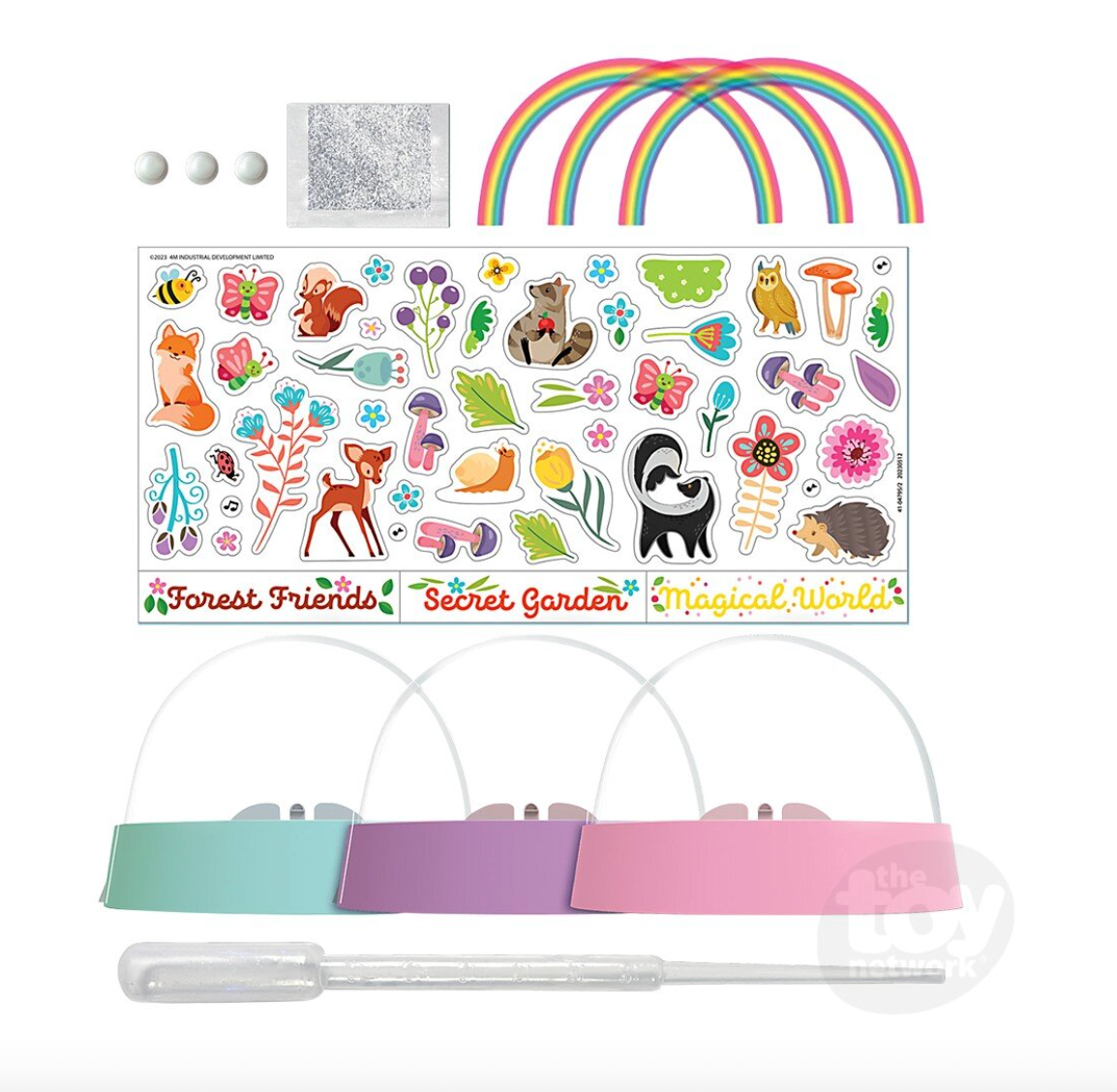 KidzMaker /Glitter Rainbow Snow Domes