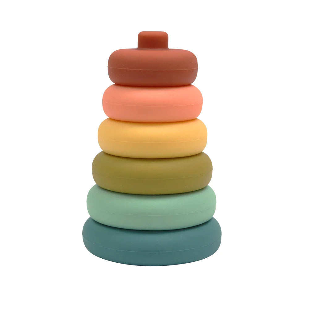 Silicone Stacker Tower- Cherry