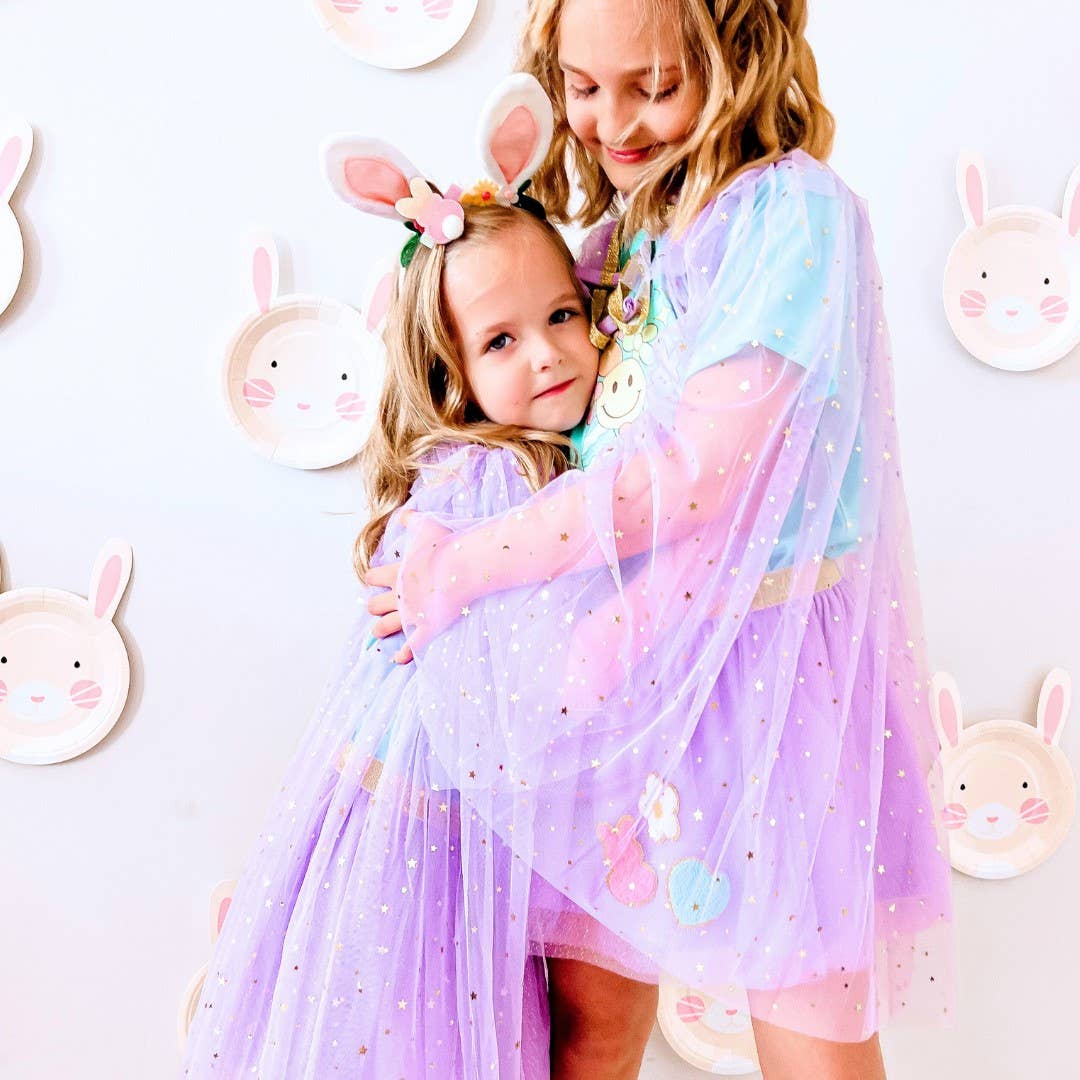 Lavender Star Cape - Kids Dress Up Cape