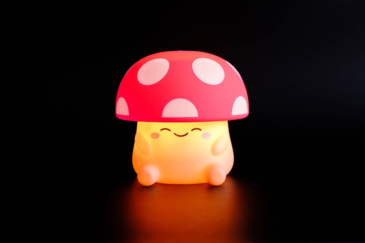 Mushi Ambient Mushroom Night Light - Squishy Silicone USB-C