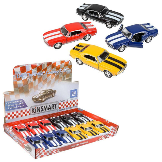 5" Diecast Pull Back 1967 Chevy Camaro Z28 12/Disp