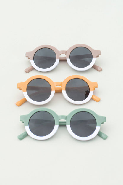 2 Tone Round Sunglasses (kiddo size)