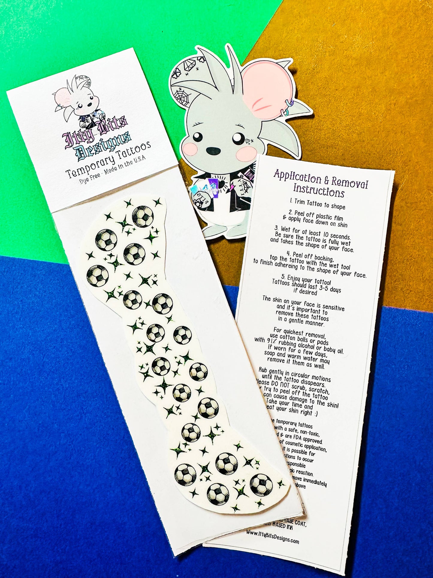 Soccer Freckle Temporary Tattoos