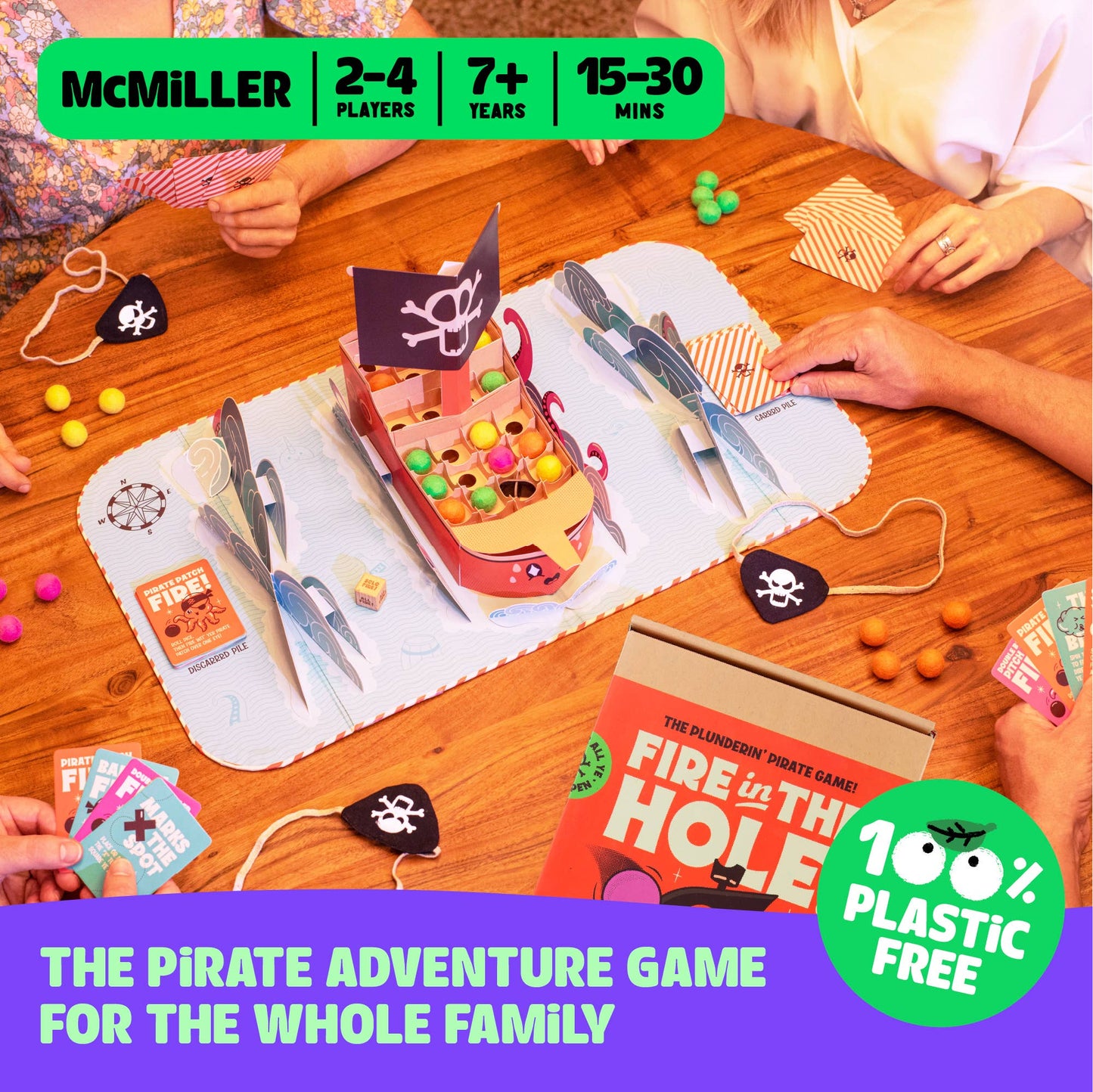 Fire In The Hole! The Family Pirate Adventure Board Game