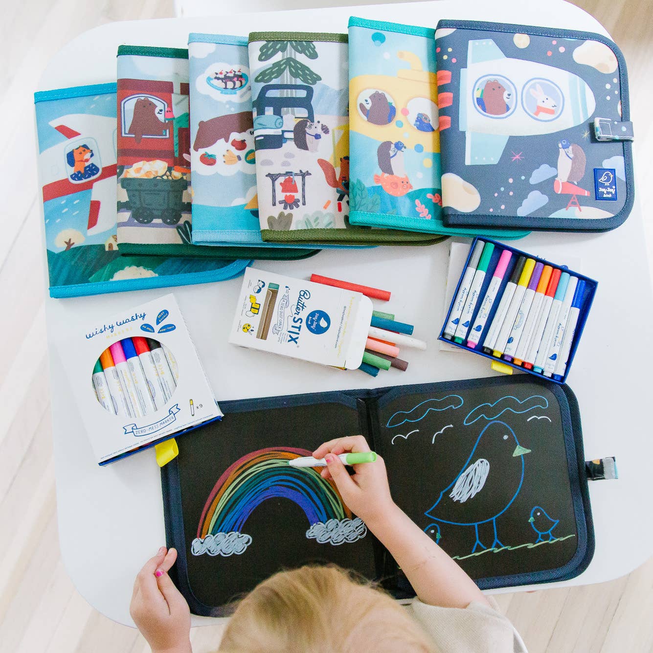 JJF Airplanes Activity Wipe Dry Book, Christmas Gift Kids