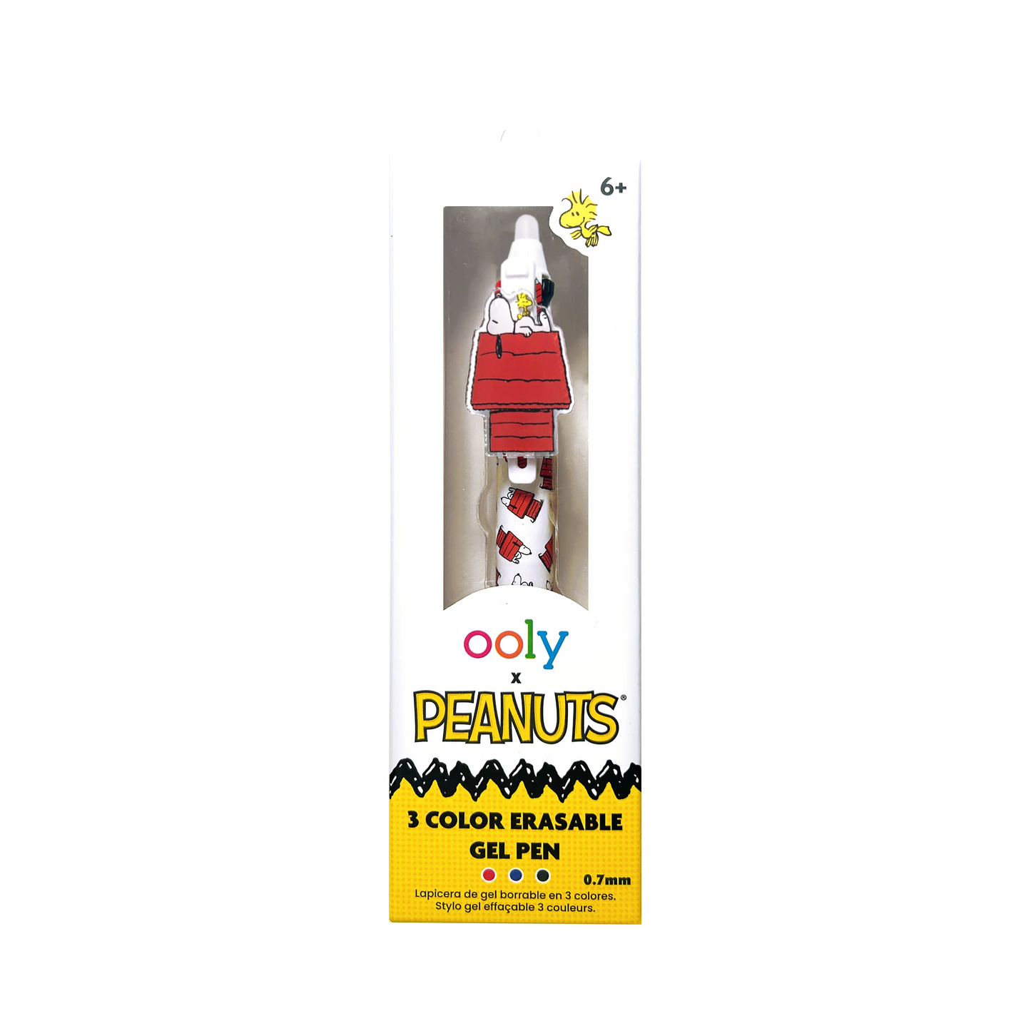 OOLY x Peanuts - 3 Color Erasable Gel Pen