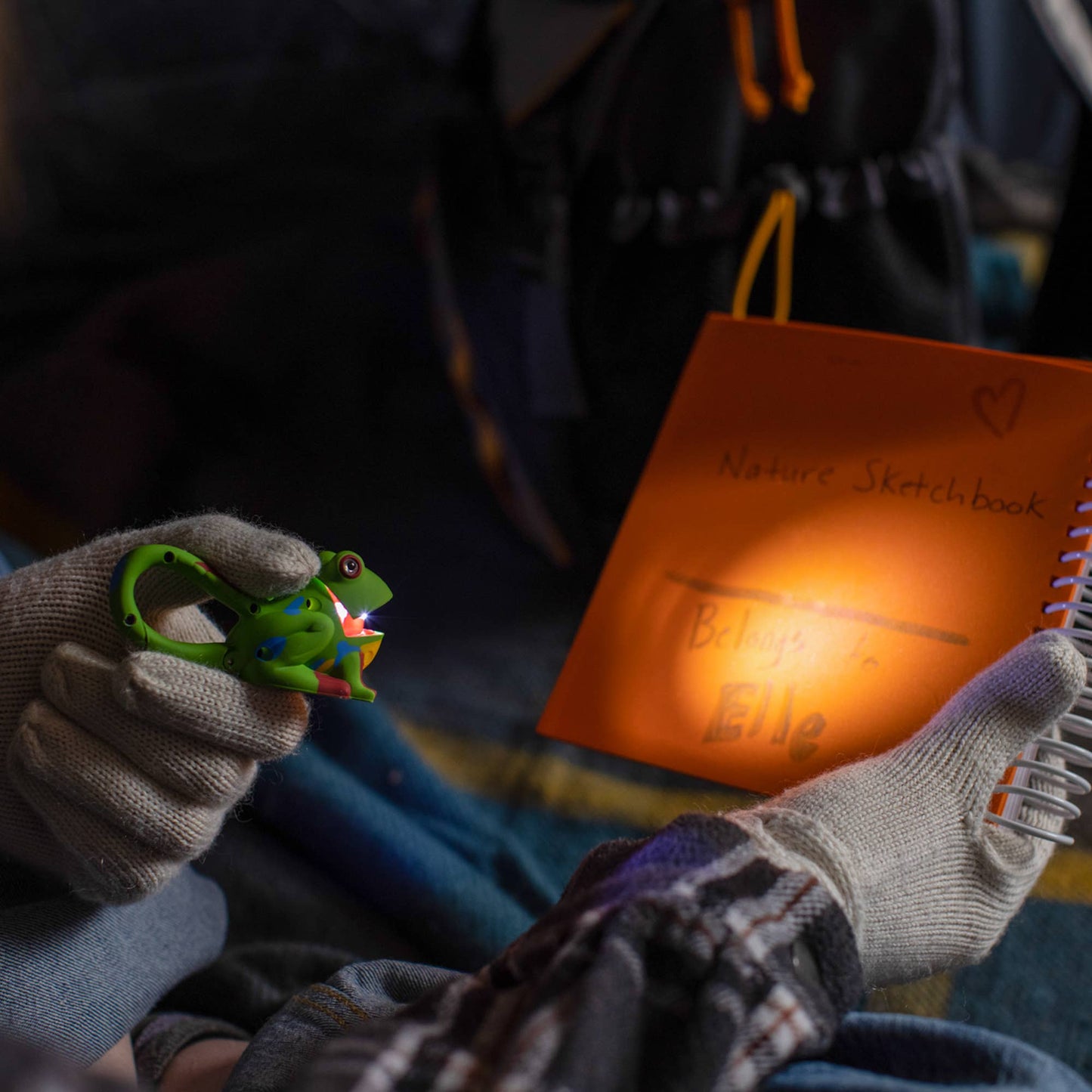 LifeLight Animal Carabiner Flashlight - Green Frog