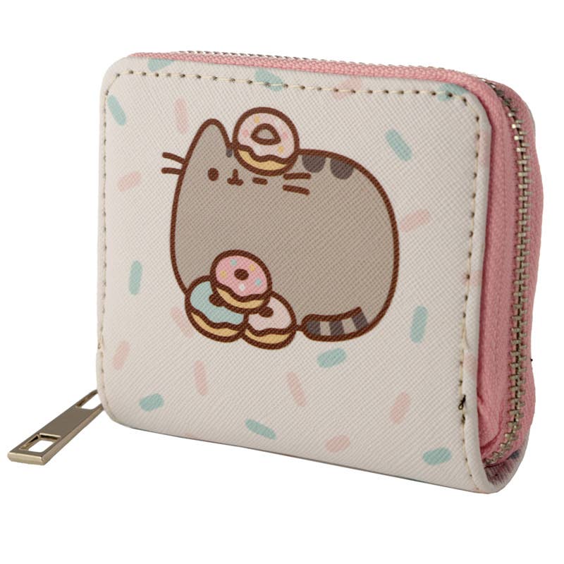 Pusheen Foodie Cat Zip Around Small Wallet Purse