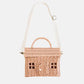 Rattan Casa Bag - Rose