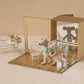Ballet mice in dance studio, Little sister and brother