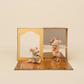 Ballet mice in dance studio, Little sister and brother
