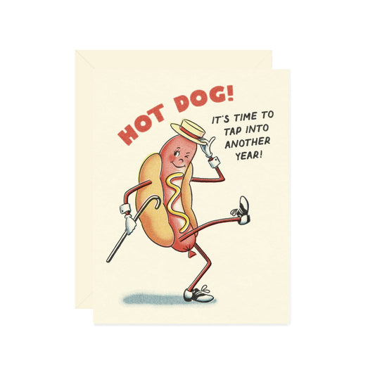 Hot Dog Birthday Card