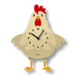 Cleo Chicken Pendulum Clock - Wood