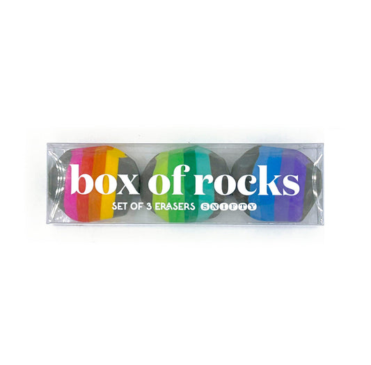 Box of Rocks Erasers